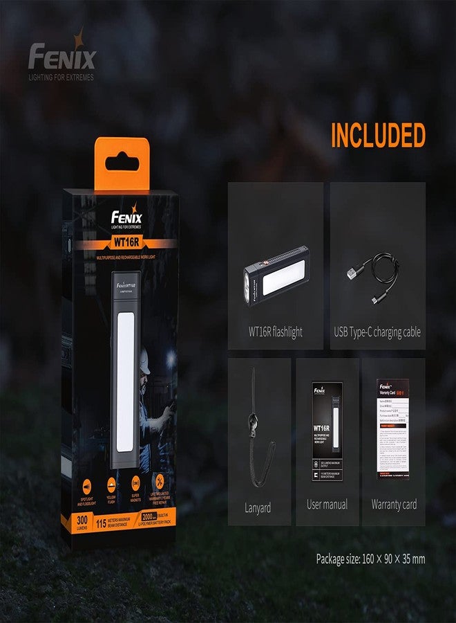 Fenix WT16R Magnetic Rechargeable Worklight with Side Flood Light - Image 3